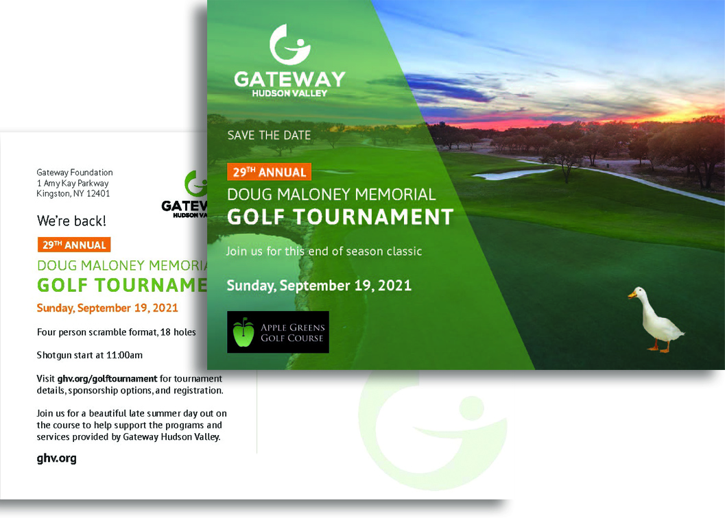 Gateway Golf Tournament Save the Date Post Card